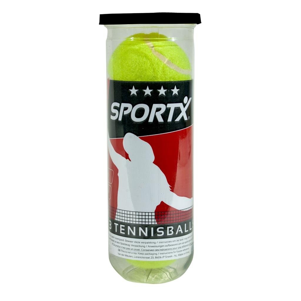 Tenisové loptičky SportX v tube, 3 kusy