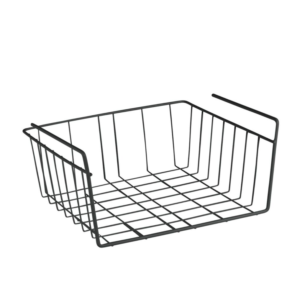 Závesný košík Metaltex Barbertje 30 x 26 x 14 čierny