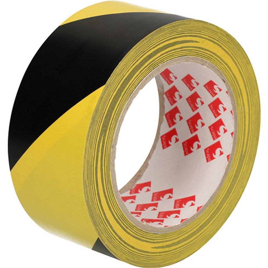 Radnica RD-351142-3 Vyznačovacia páska na podlahu 5x330 cm čierna/žltá/PVC 3 kusy