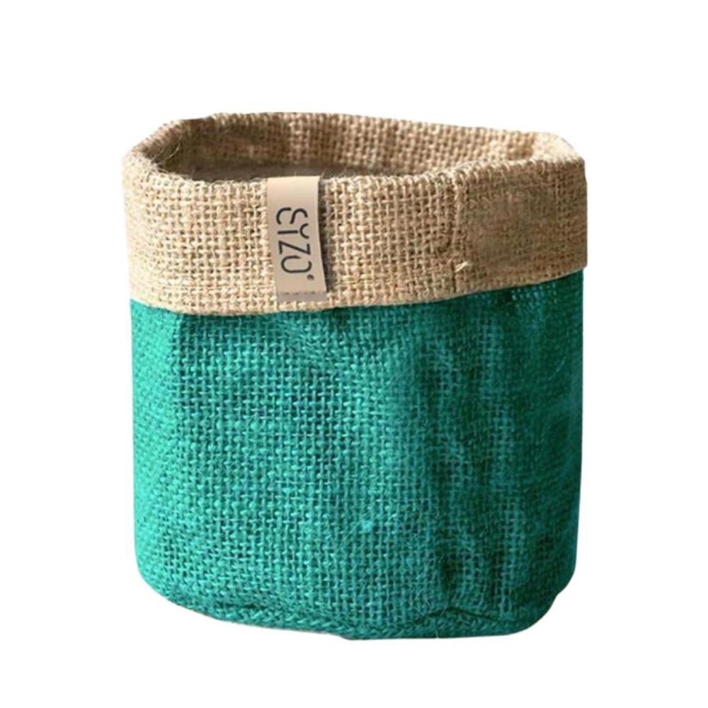 Vodotesné jutové vrecko na rastliny Sizo 25 cm petrolejové