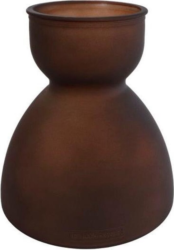Darčeková váza Amsterdam Diabolo 22 x 21 cm sklo matné hnedé