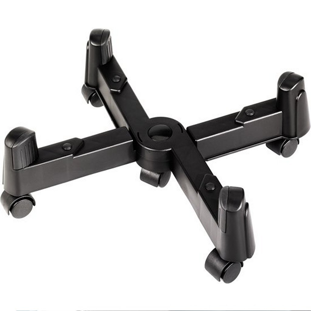 Stojan Hama pre PC s kolieskami, čierny