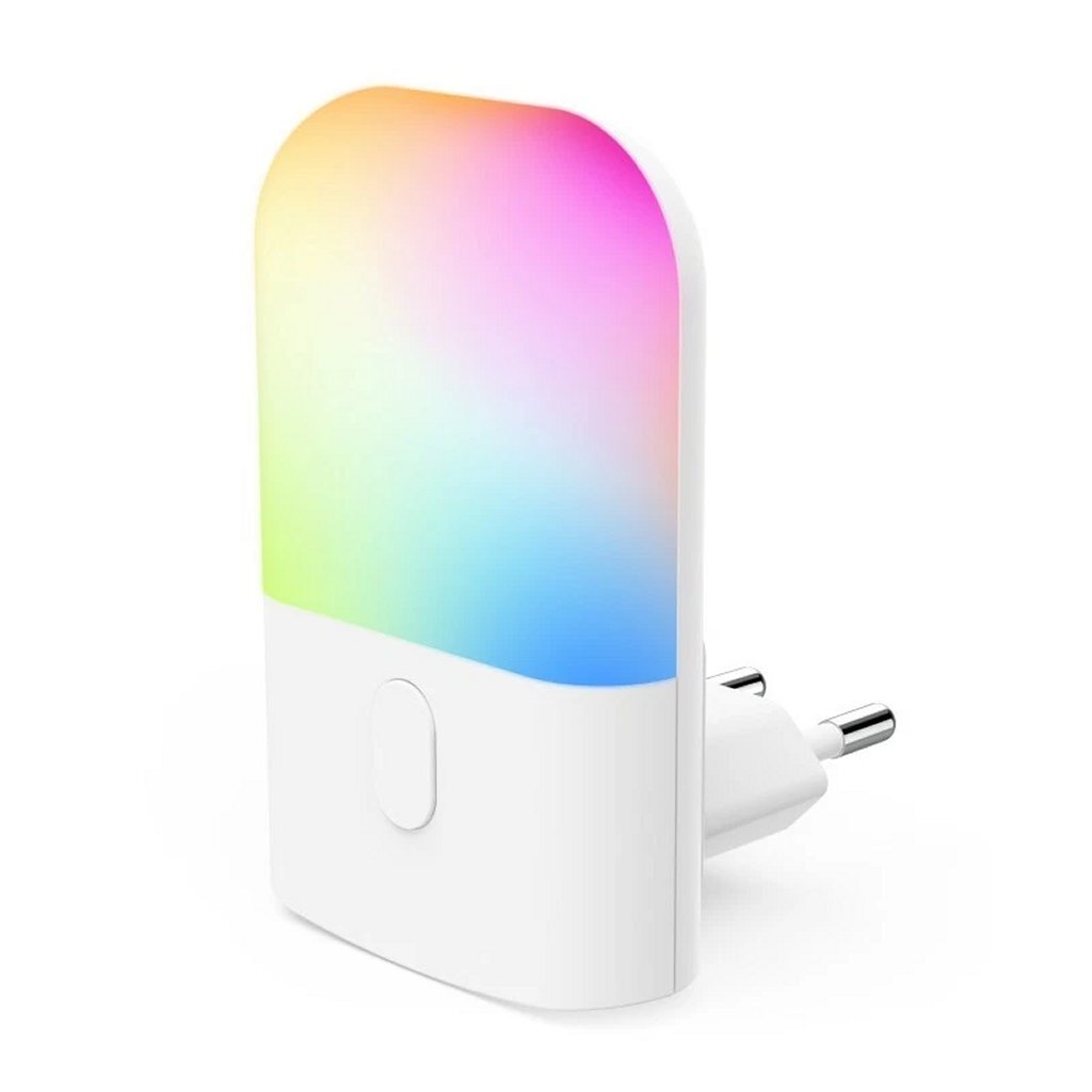 Hama farebné LED nočné svetlo so senzorom do zásuvky + RGB zmena farby biele