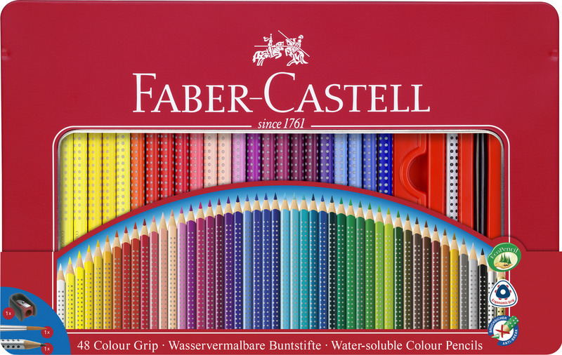 Sada farebných ceruziek Faber Castell FC-112448 GRIP A, 48 kusov
