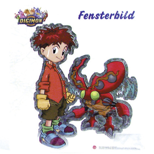Nálepka s veľkým oknom Digimon