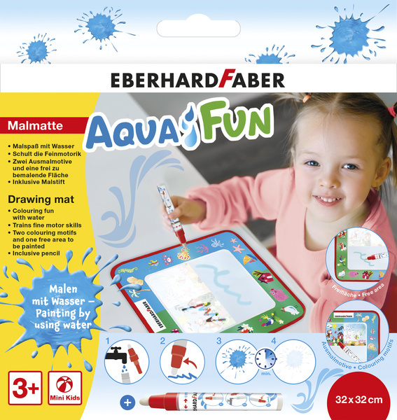 Eberhard Faber EF-524130 Podložka na kreslenie Aquafun 32x32 cm Vrátane 1 vodného pera