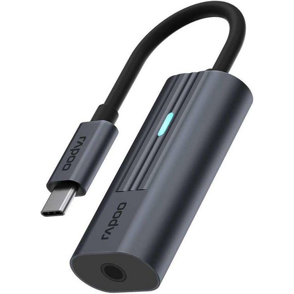 Rapoo UCA-1002 USB Type-C na 3,5 mm Jack, čierny