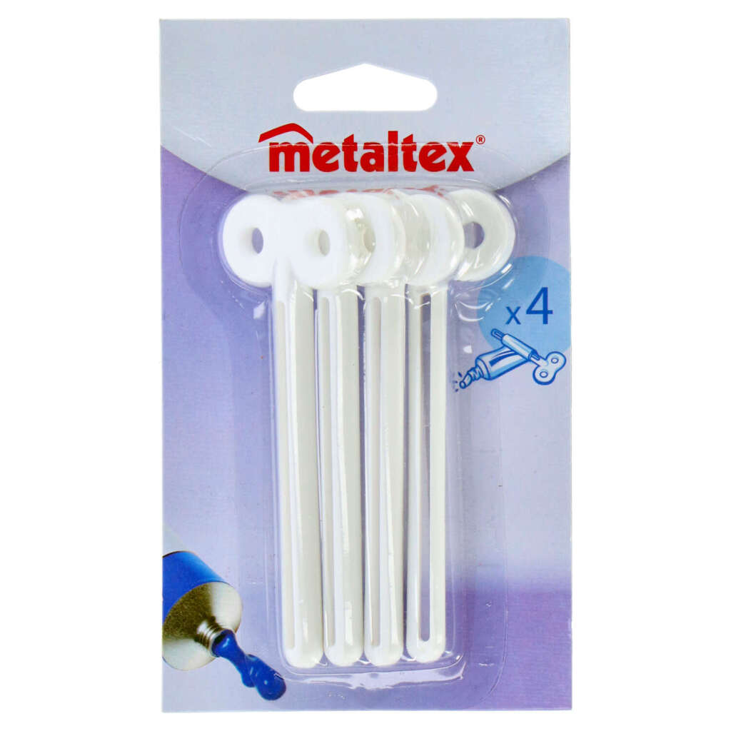 Trubicové kľúče Metaltex, 4 kusy, biele