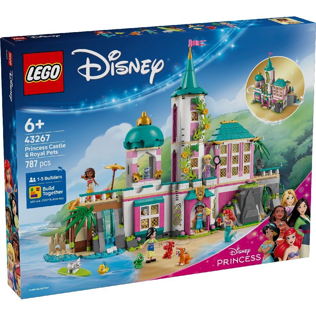 Lego Disney 43267 Princeznovský hrad a kráľovskí miláčikovia