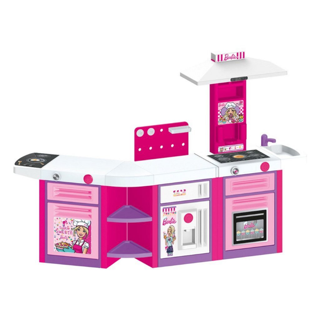 Dolu Barbie Play Kitchen + Sound Pink