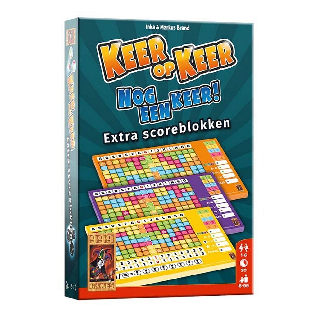 Tabuľky skóre pre 999 hier, 3 kusy