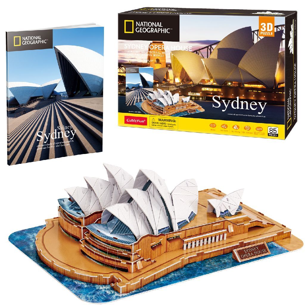Cubic Fun National Geographic 3D puzzle Opera House Sydney 86 dielikov