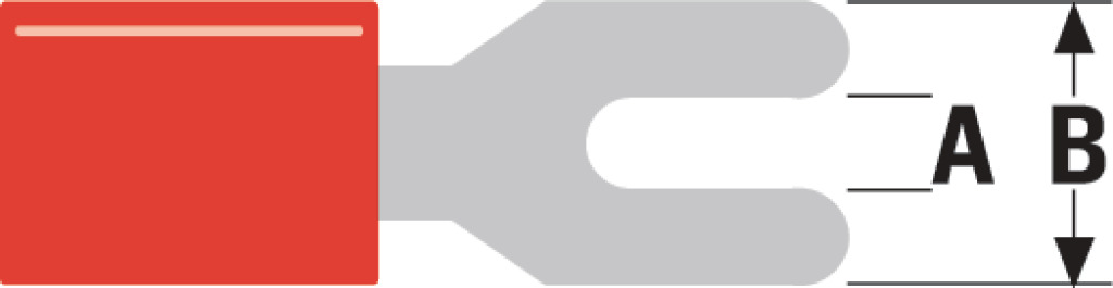 Káblové oká Valueline St-012, červené, 100 ks