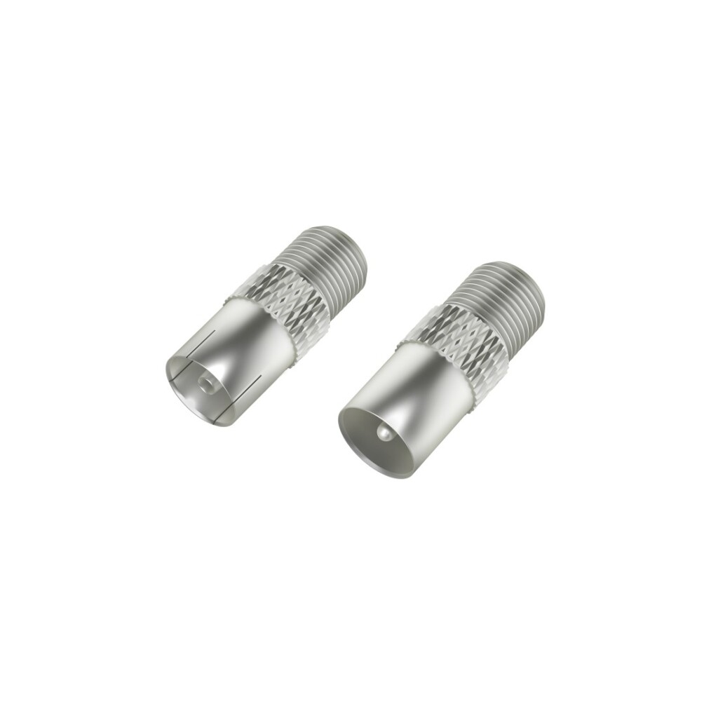 Sada adaptérov Hama SAT F-spojka - koaxiálny konektor/F-spojka - koaxiálny konektor