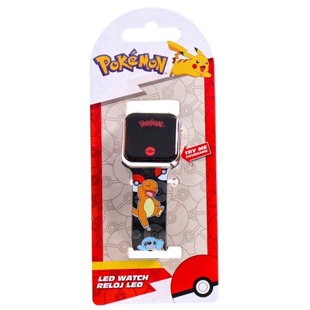 LED hodinky Pokémon čierne