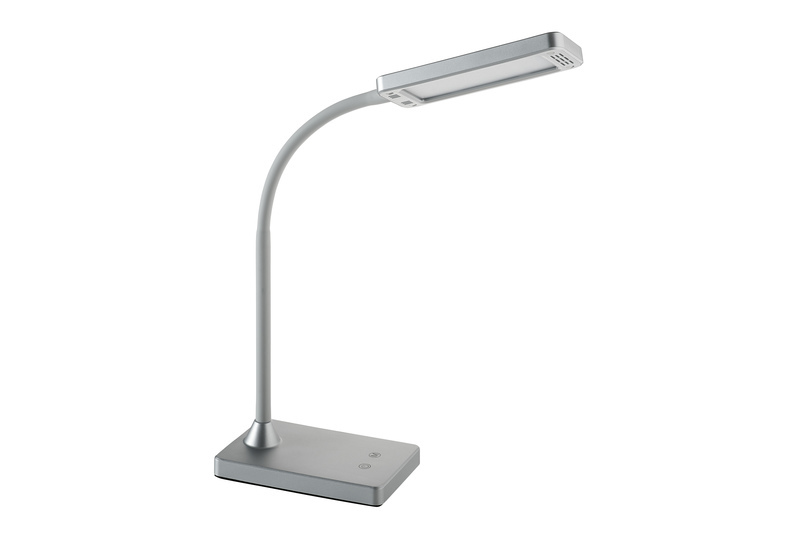 Stolová lampa Alco AL-907-28 strieborná LED 230V 6W stmievateľná 43cm