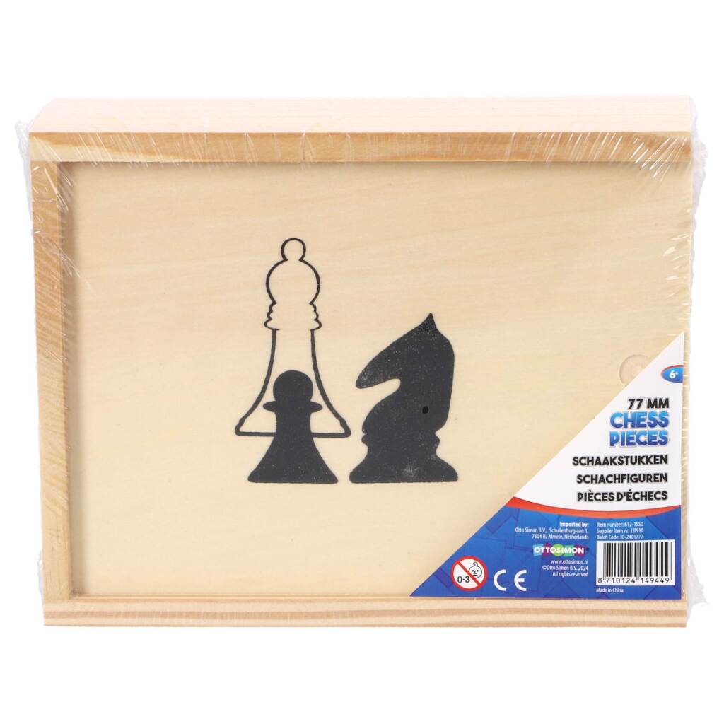 Drevené šachové figúrky v krabičke 19x15,5 cm