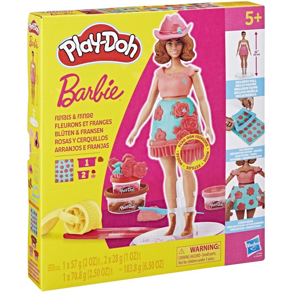 Play-Doh Barbie kvetinové vzory a strapce