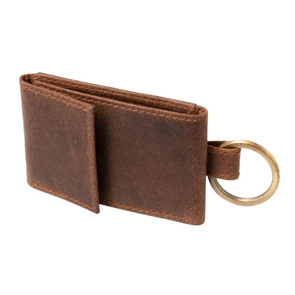 Alassio JU-42243 Kľúčenka 11,5x3 cm Kožená/Hnedá