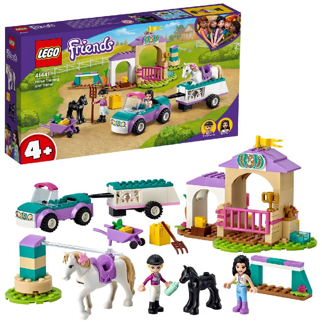 Lego Friends 41441 Súprava na výcvik koní a príves