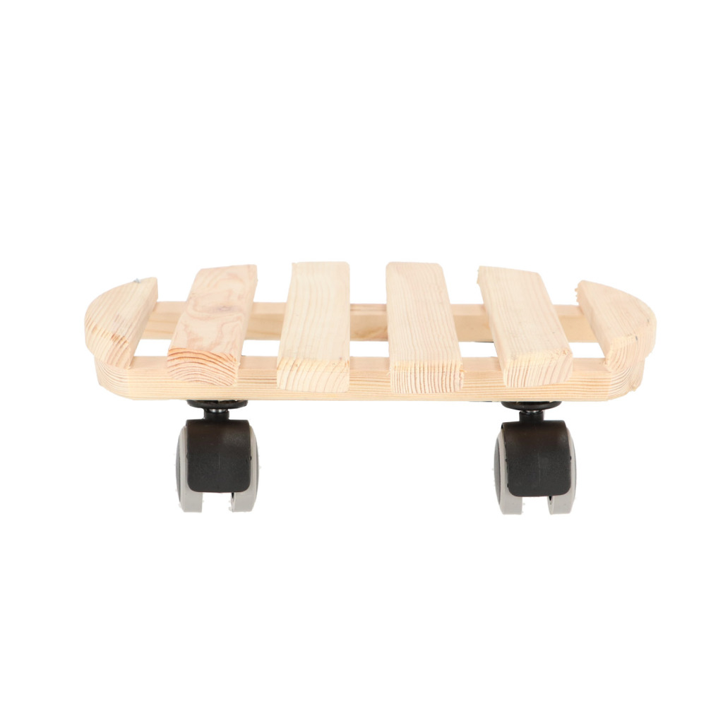 Okrúhly drevený kvetináč Esschert Design 28,7 x 28,8 x 8,3 cm