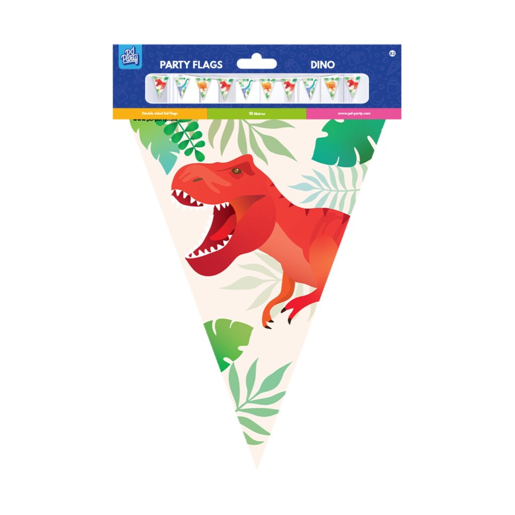 Vlajky na párty s dinosaurami