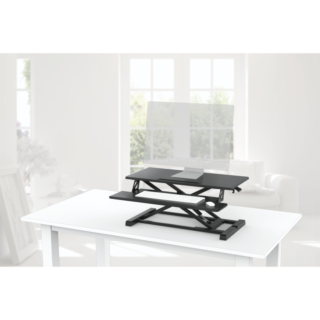 Hama výškovo nastaviteľná stolová doska 80 x 40 cm čierna