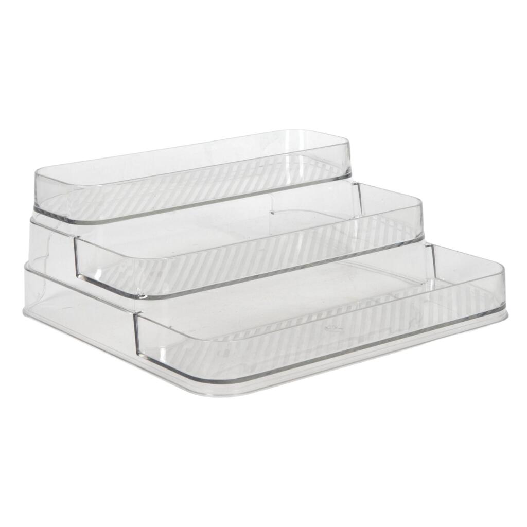 Organizér 3 vrstvy 25,5x24,5x10,3 cm Priehľadný