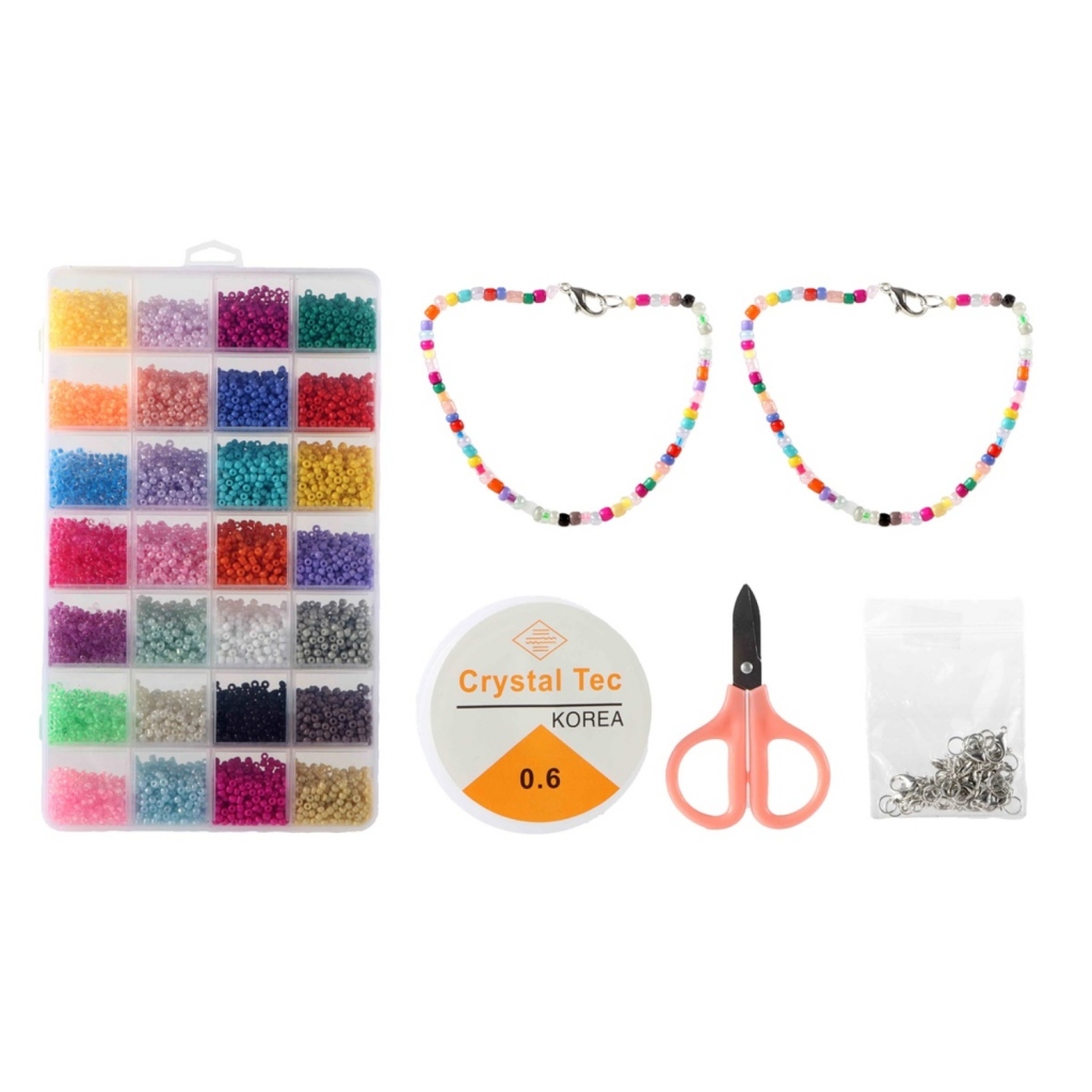 Sada korálok s 28 druhmi korálok 350 g