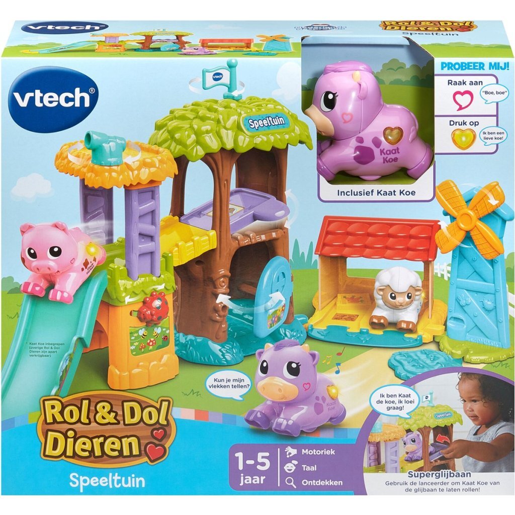 Ihrisko VTech Roll & Roll s kravou Kaat + svetlo a zvuk