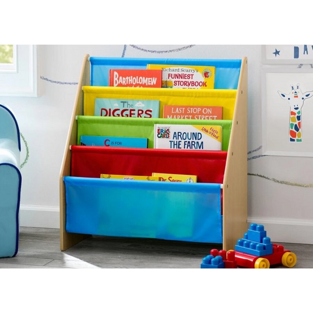 Drevená knižnica Delta Children TB84452GN viacfarebná