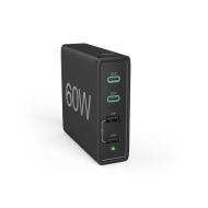 Hama rýchla nabíjačka 4 porty 2x USB-C PD/QC 2x USB-A 60 W čierna