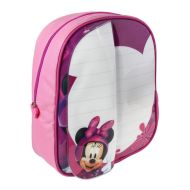 Batoh s myšou Disney Minnie s priestorom na písanie + 2 fixky 25x31x10 cm ružový