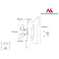 Držiak monitoru MacLean MC-501B 23" 42"