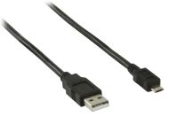 Valueline Vlcp60500b05 USB 2.0 USB A samec - USB Micro B samec kábel 0,50 m čierny