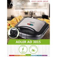 Toastovač Adler AD 3015 Čierna Viacfarebná Striebristý 750 W