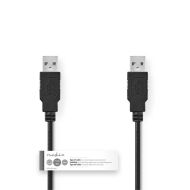 Nedis CCGT60000BK20 kábel USB 2.0 A samec – samec 2,0 M čierny