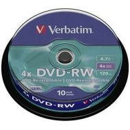 DVD-RW Verbatim 10 kusov Čierna 4,7 GB 4x (10 kusov)