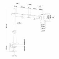 Držiak monitoru Neomounts FPMA-D550BLACK 8 kg