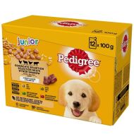 Mokré jedlo Pedigree unior Selection Kurča Teľacie mäso Baránok Vtáky 100 g 12 x 100 g