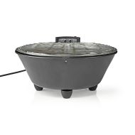 Nedis BBQE112BK elektrický gril okrúhly 30 cm 1250 Watt