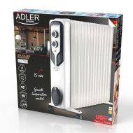 Olejový radiátor Adler AD 7819 Biela 2500 W