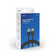 Kábel DisplayPort Savio CL-176 Čierna 3 m