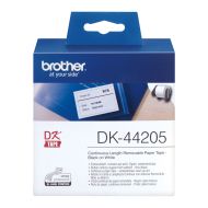 Štítky do Tlačiarne Brother DK-44205 Biela Čierna/Biela 62 mm x 15,24 m