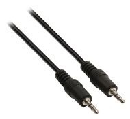 Stereo audio kábel Valueline Vlap22000b05 Jack 3,5 mm samec – 3,5 mm samec 0,50 M čierny