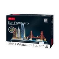 Cubic Fun 3D Puzzle City Line San Francisco + LED osvetlenie 90 kusov