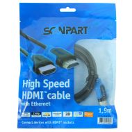 HDMI kábel Scanpart modrý 1,5 m