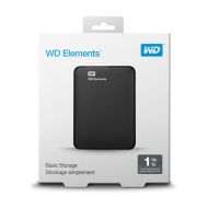 Externý Pevný Disk Western Digital WDBUZG0010BBK-WESN Čierna 1 TB 2.5" 5000 Mb/s