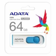 USB flash disk Adata AC008-64G-RWE 64 GB Biela Modrý/Biely 64 GB