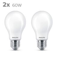 Led baterka Philips Classic Standard 60 W Biela E E27 (2700 K) (2 kusov)